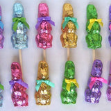 Milk chocolate bunny pops from Gosanko Chocolate, adorable treat with bunny-shaped milk chocolates on sticks.