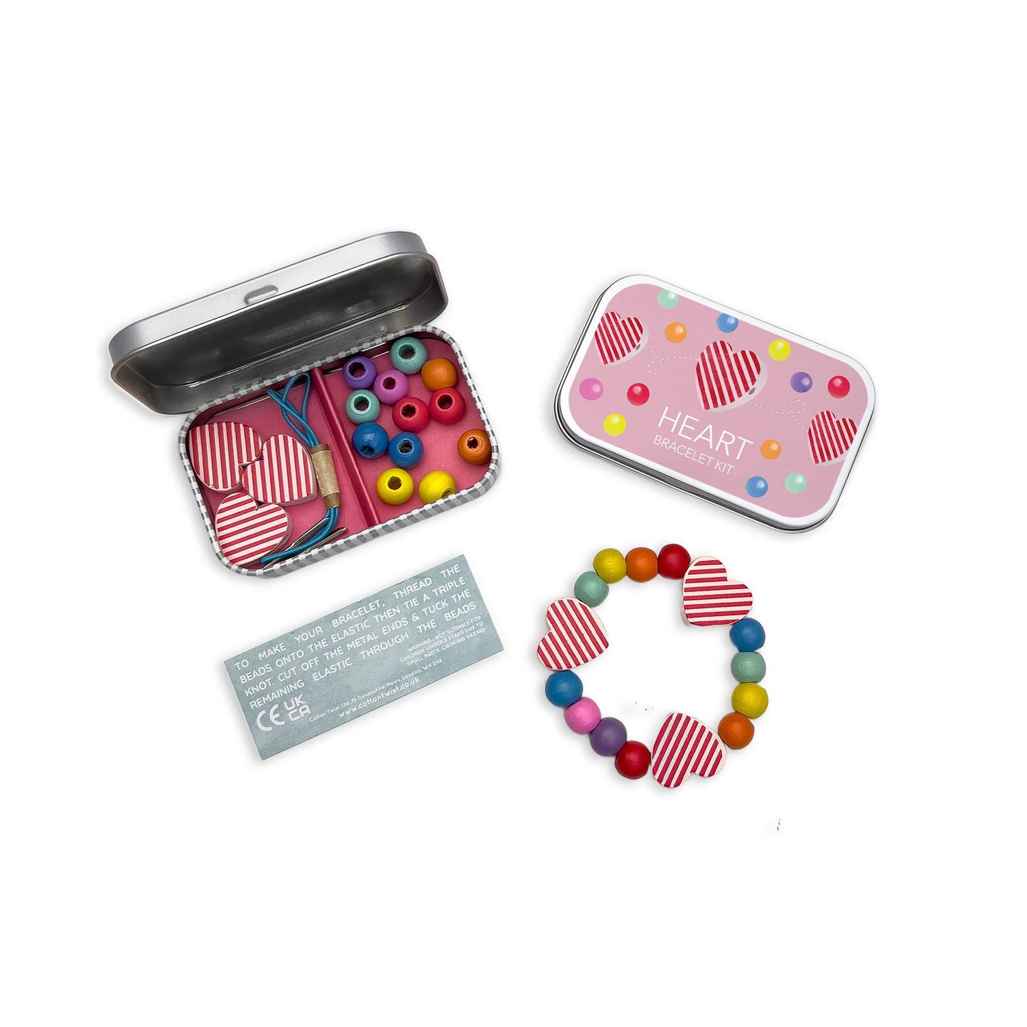 Heart Bracelet Bead Kit - Toy Polloi