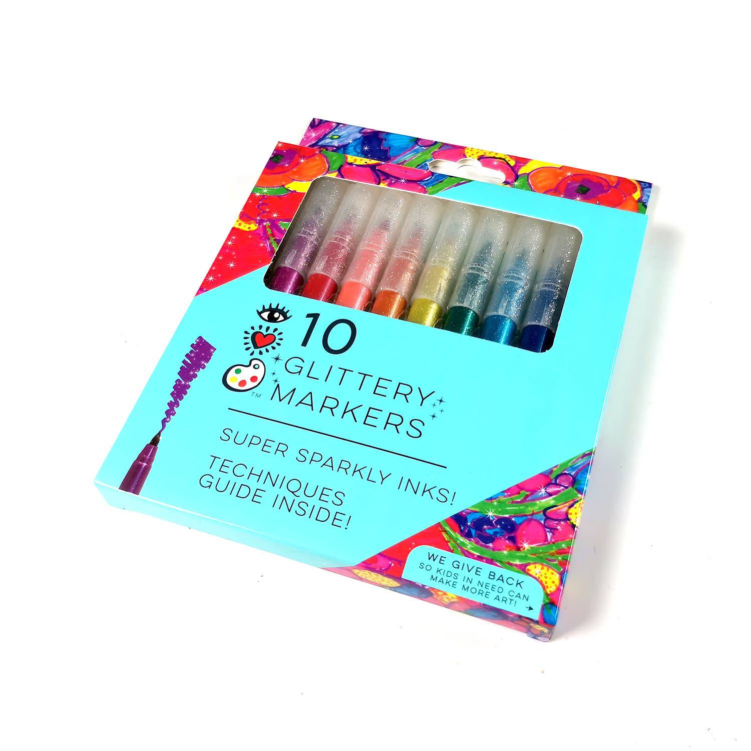 IHeartArt 10 Glittery Markers