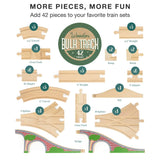 Wooden Toy Train Track Expansion Set