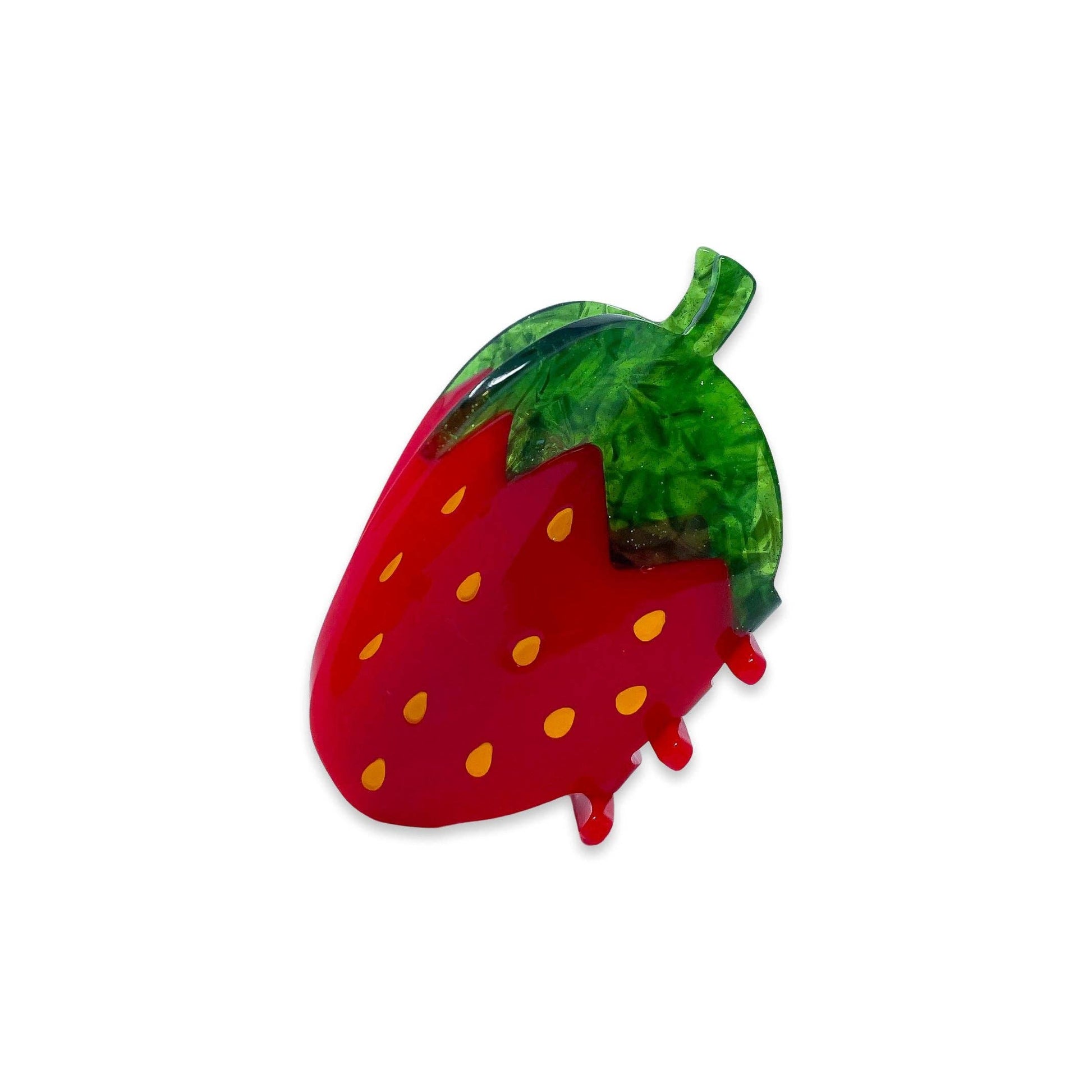 Midi Red Strawberry Hair Claw - Toy Polloi