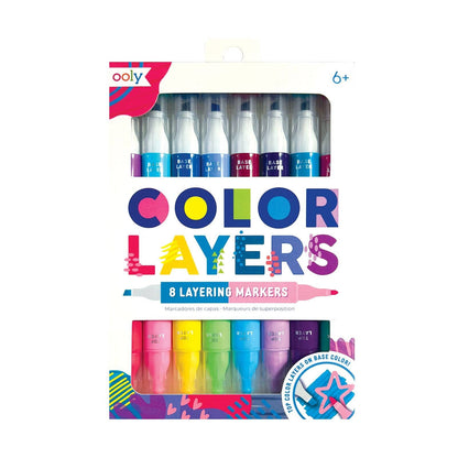 Color Layers Double-Ended Layering Markers- Set of 8 - Toy Polloi