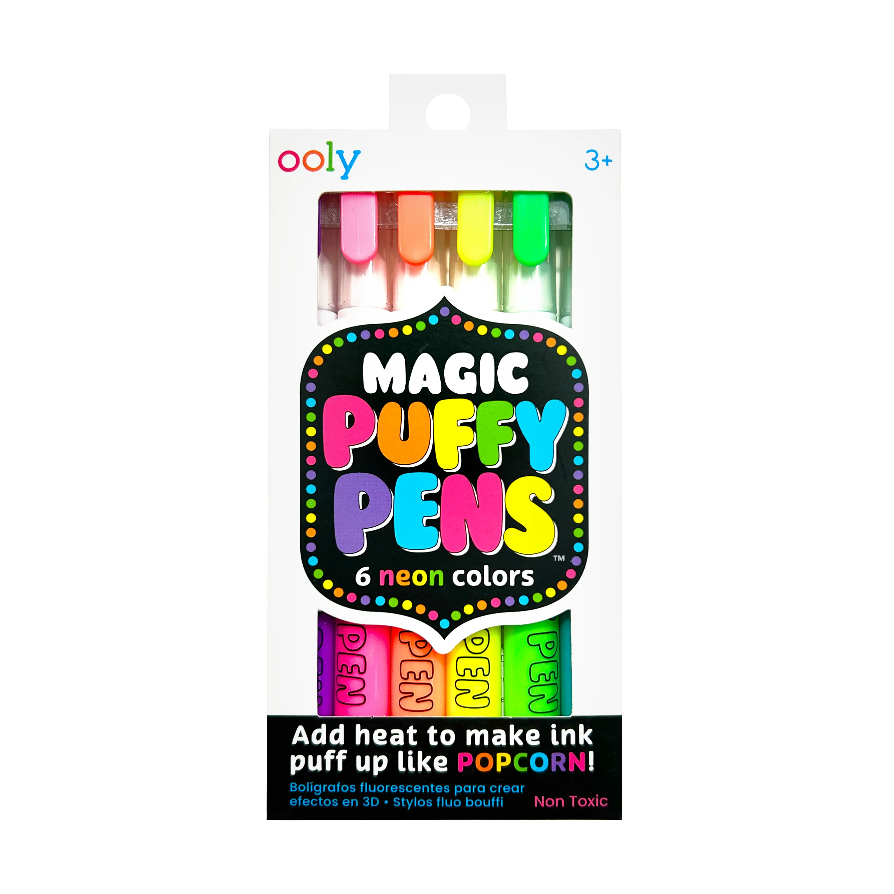 Ooly Magic Neon Puffy Pens - Toy Polloi