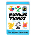 Matching Things: A Snap Game by Chronicle Books, colorful card game with matching images for fun family gameplay.