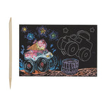 Mini Scratch & Scribble Art Kit: Monster Truck - Toy Polloi