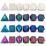 CMY Cubes PolySquish Metallic Slow Rise Sugar Squishy sensory toy featuring a shiny, metallic finish and soft, slow-rising texture.