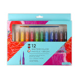 IHeartArt 12 Watercolor Pastels with Brush - Toy Polloi