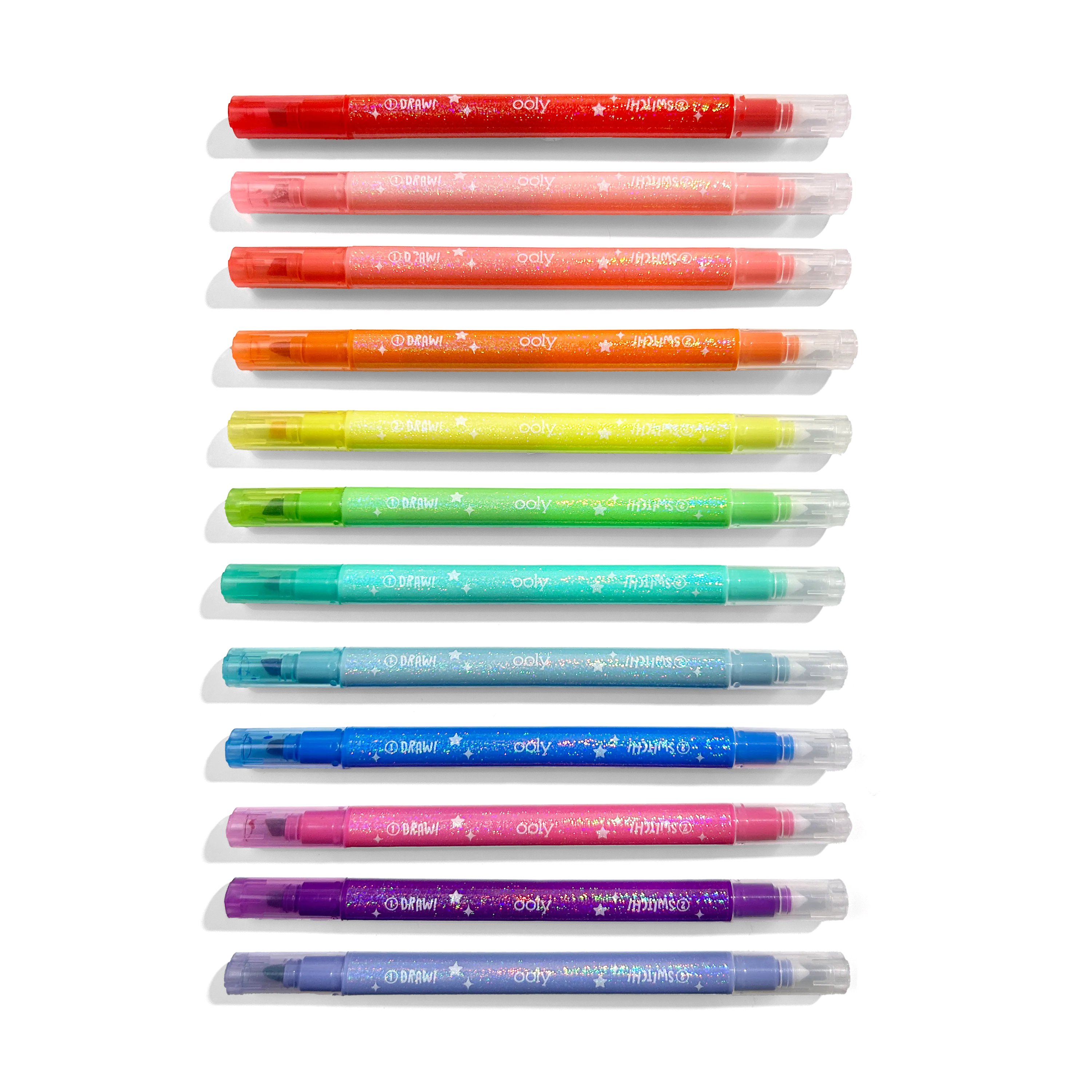 Ooly Switch-Eroo Glitter Color Changing Markers - Toy Polloi