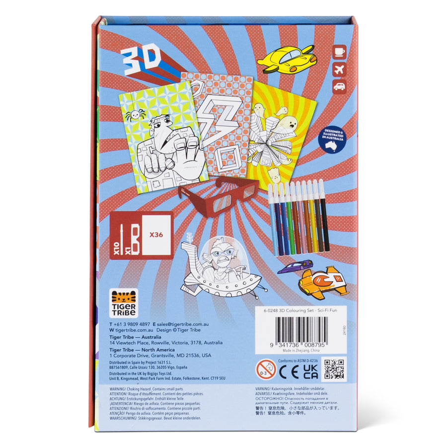 3D Sci Fi Coloring Set - Toy Polloi