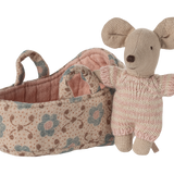 Maileg Mouse Baby & Carrier - Toy Polloi