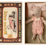 Maileg Mouse Little Sister in Matchbox - Toy Polloi