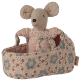 Maileg Mouse Baby & Carrier - Toy Polloi