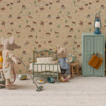 Maileg Mouse Vintage Bed, Mint - Toy Polloi