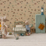 Maileg Mouse Vintage Bed, Mint - Toy Polloi