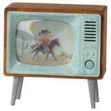 Maileg Mouse Television dollhouse accessory, detailed miniature TV for Maileg doll houses and furnishings.