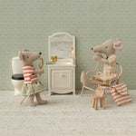 Maileg Mouse Toiletry Bag with charming design, perfect for dollhouse accessories and miniature storage.