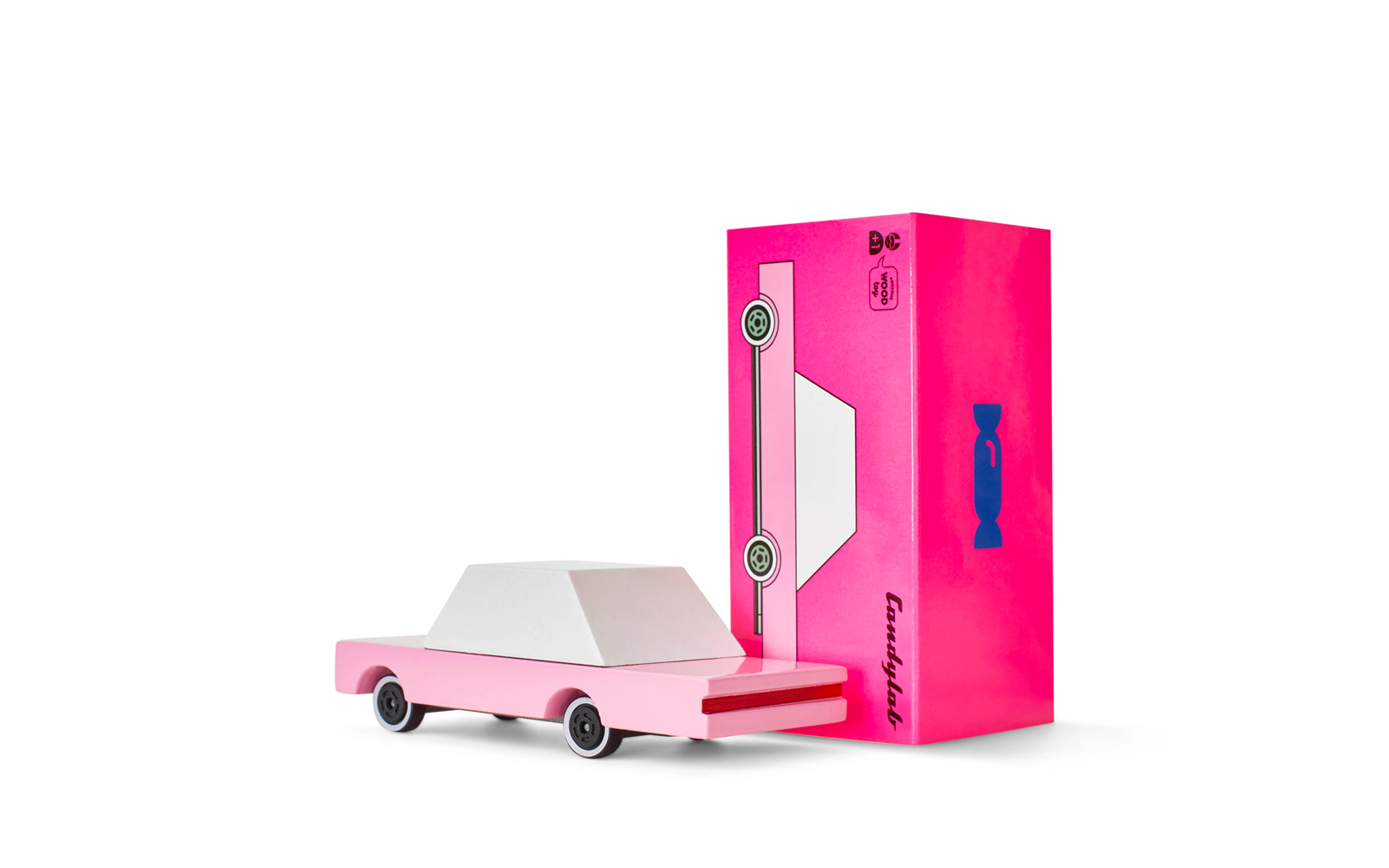 Pink Sedan Toy Car