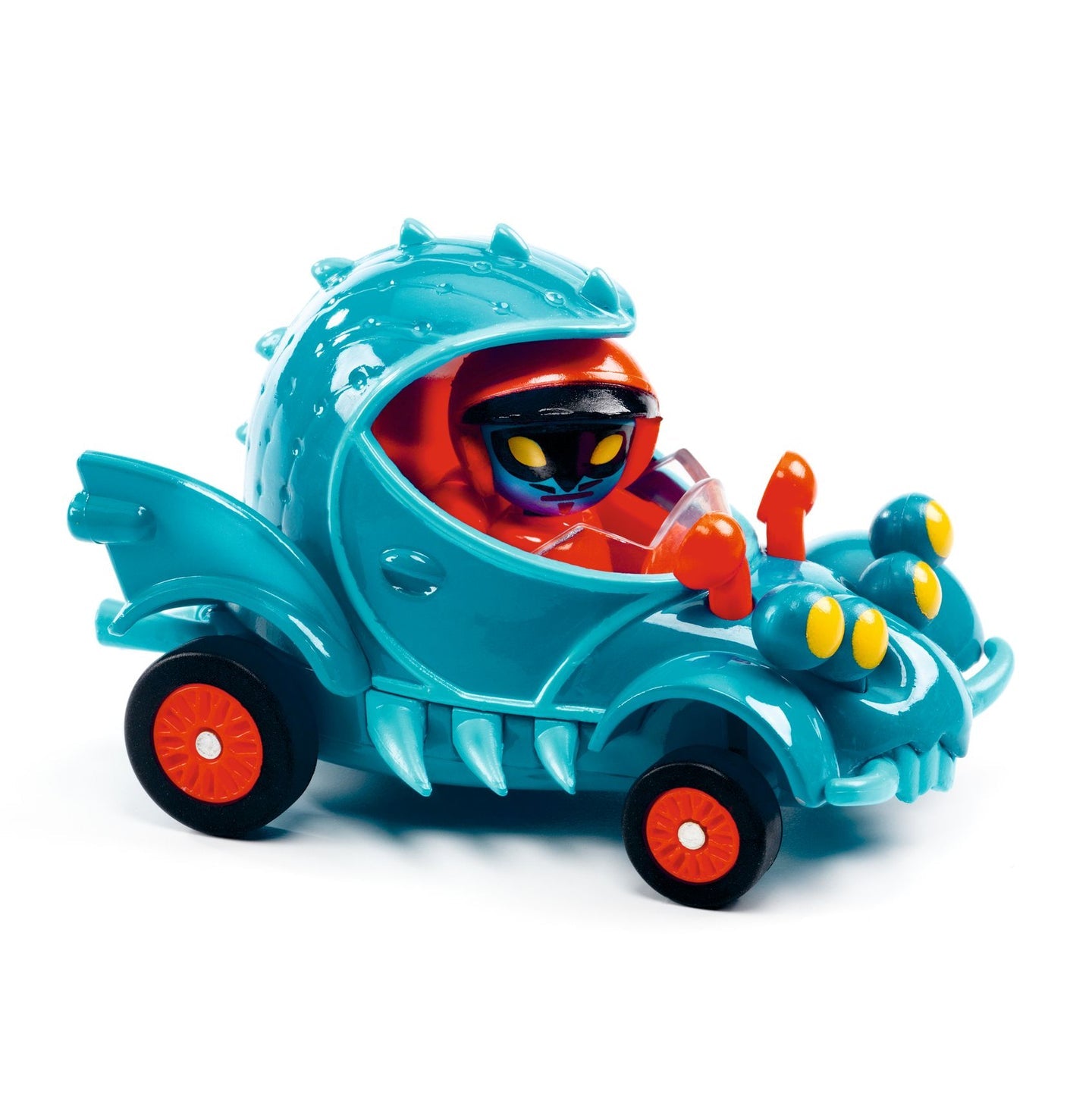 Colorful Djeco Crazy Motors: Funny Beast cars and trucks set with playful vehicle designs and vibrant details.