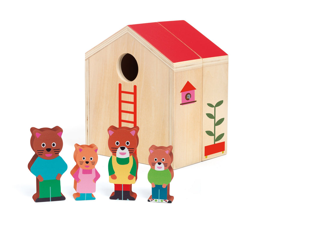 Minihouse Wooden Dollhouse Set