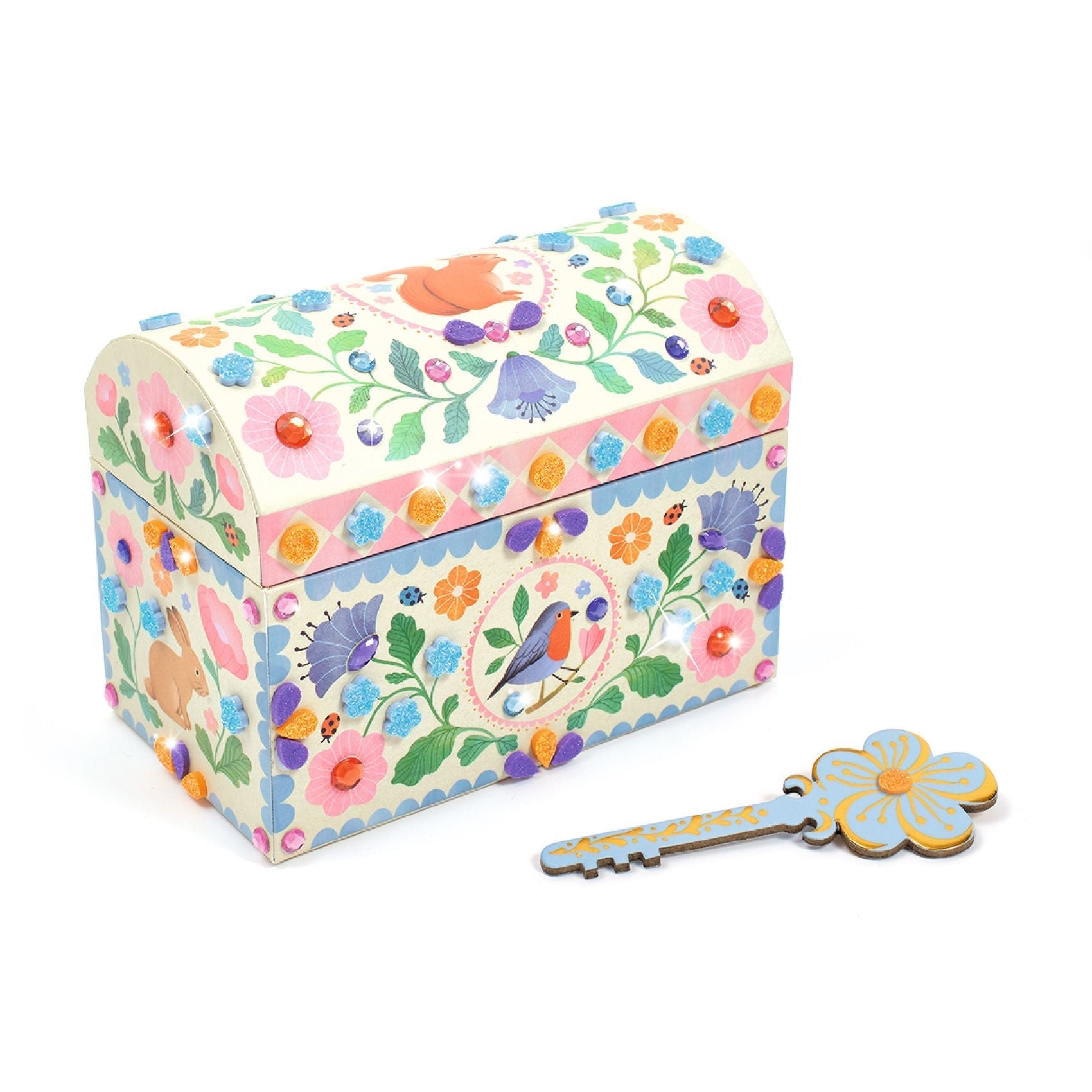Djeco Precious Treasure DIY craft kit with colorful beads and materials for arts and crafts projects.