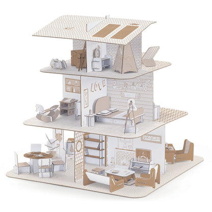 Doll House Color and Assemble Craft Kit