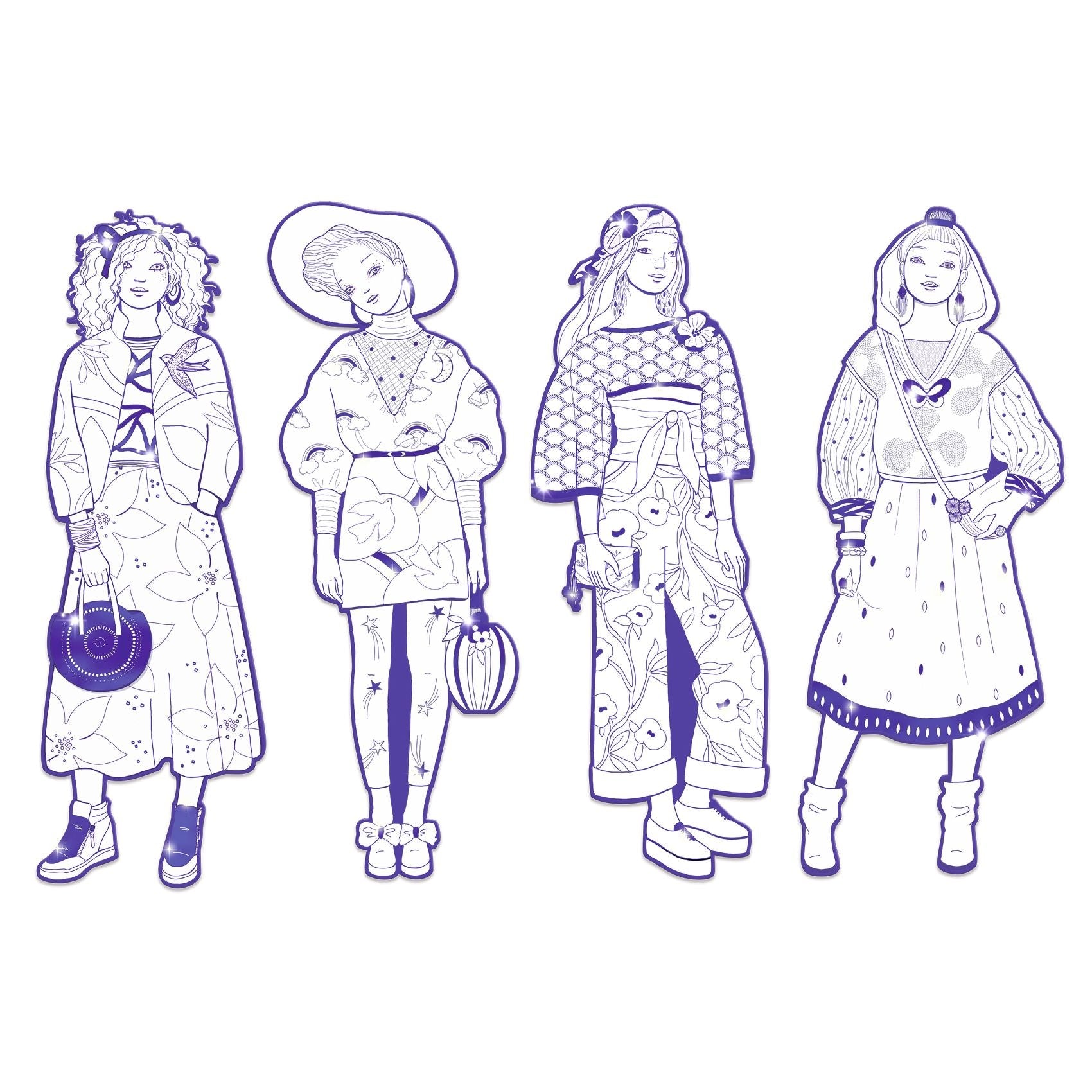 Zaho & Friends Coloring Dolls - Toy Polloi