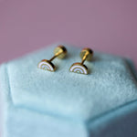 Tiny Rainbow Earrings - Toy Polloi