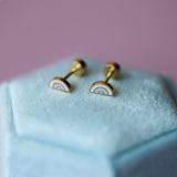 Tiny Rainbow Earrings - Toy Polloi