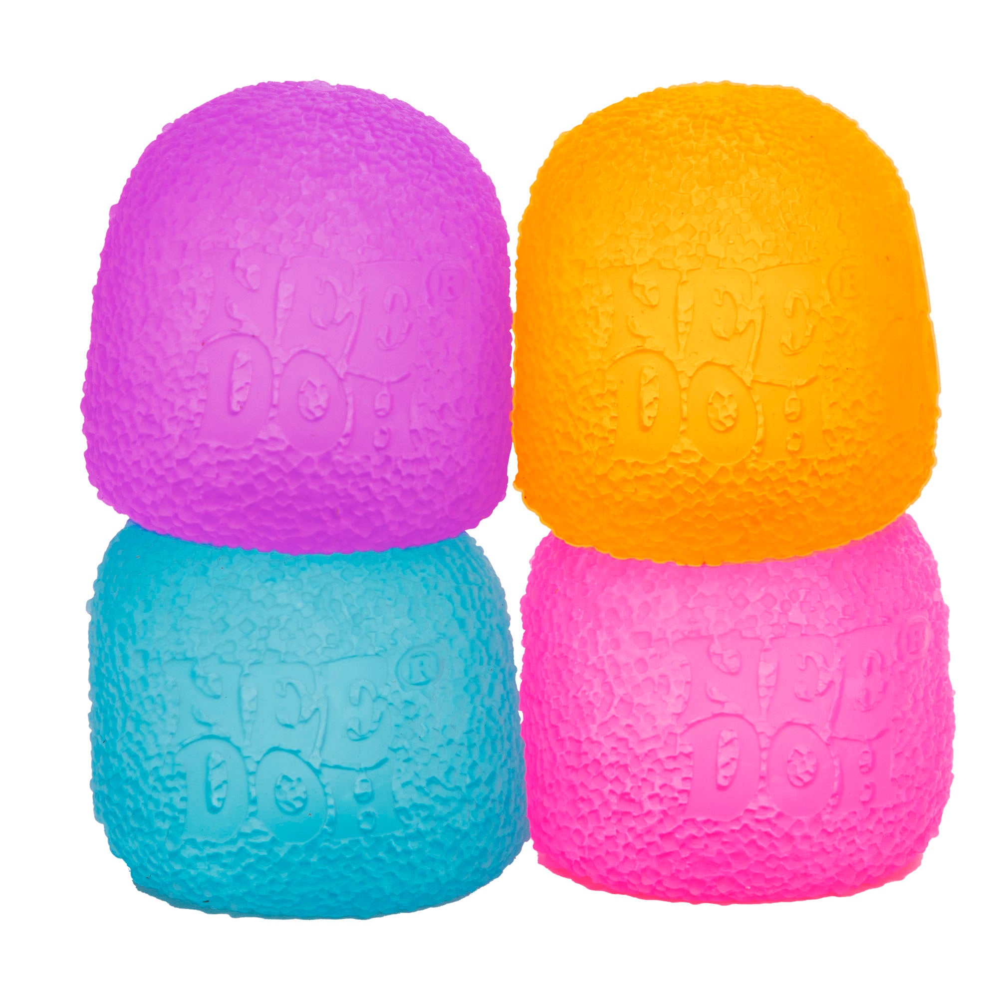 Colorful Gumdrop NeeDoh sensory toy by NeeDoh, textured squishy stress relief toy with vibrant colors and soft, stretchy material.
