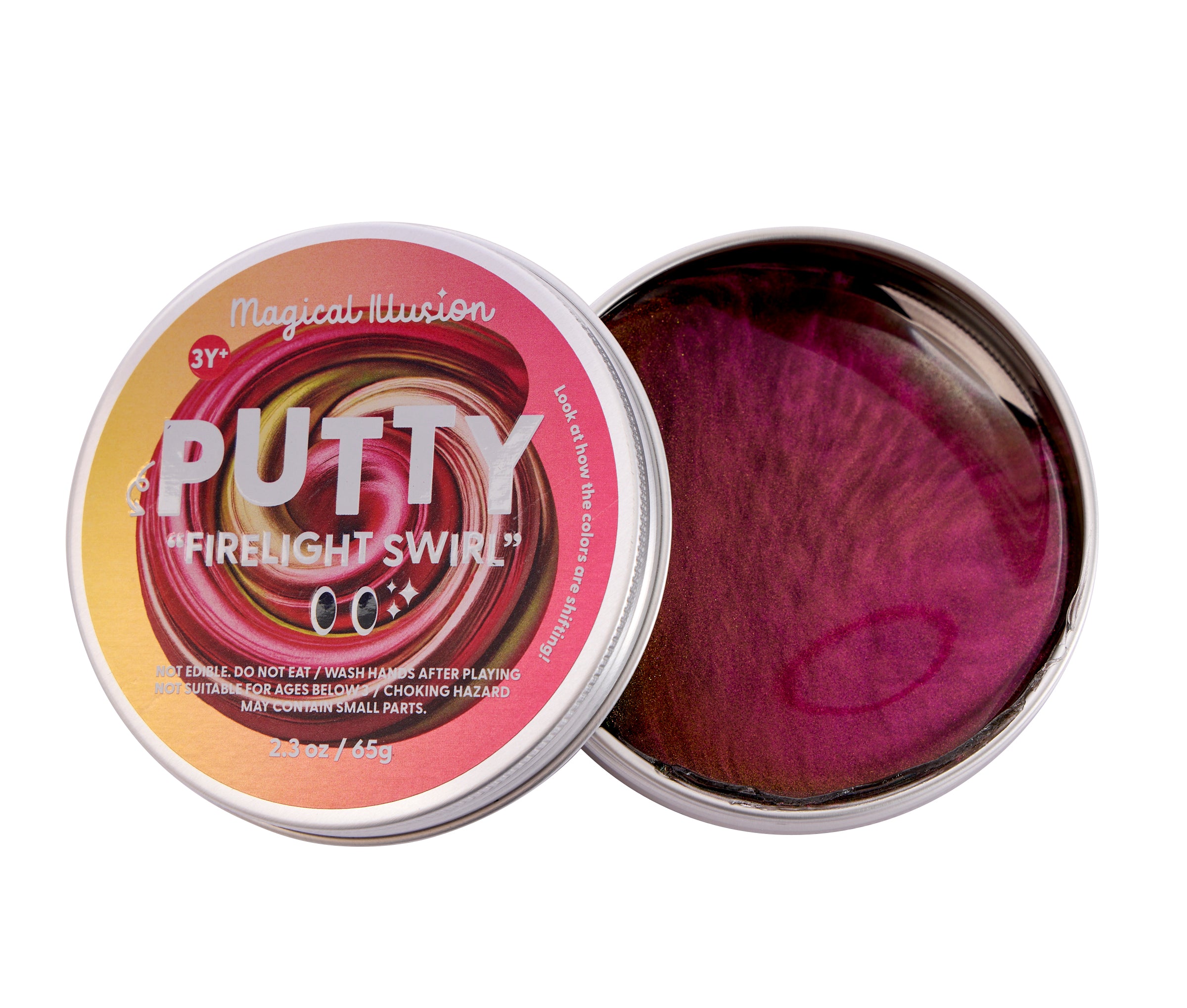 J'adore Magical Illusion Putty sensory toy with colorful, stretchy, and malleable putty for tactile fun and stress relief.