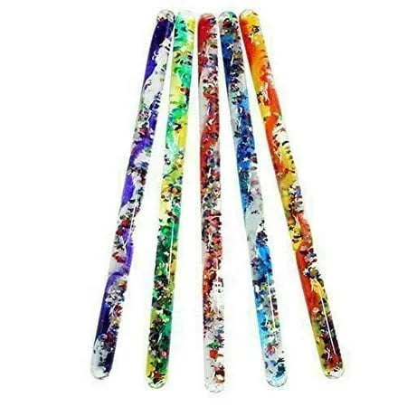 Toysmith jumbo spiral glitter wand toy with vibrant, shimmering spirals and colorful glitter for fun and entertainment.