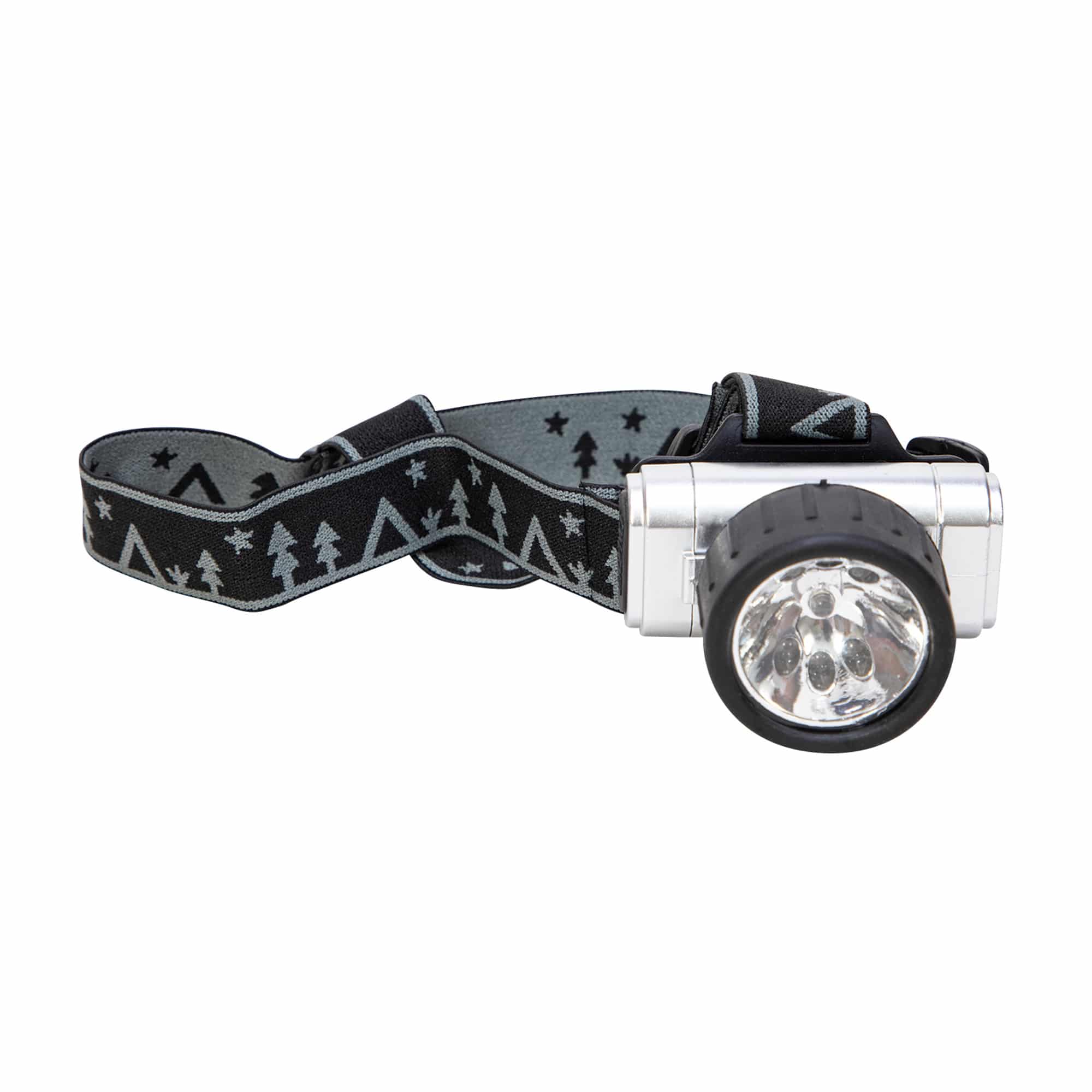 Kids outdoor LED head lamp by Schylling with adjustable strap and bright light for outdoor activities and nighttime adventures.
