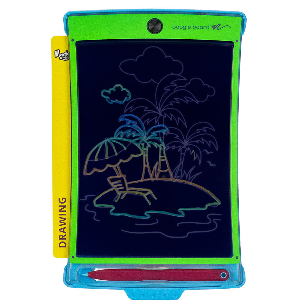 Buffalo Games Boogie Board Magic Sketch Tablet for kids, arts and crafts drawing kit with colorful templates and drawing surface.