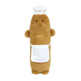 Soft Mon Ami Chef Baguette plush toy with detailed bread and chef hat design, perfect for cuddling and play.