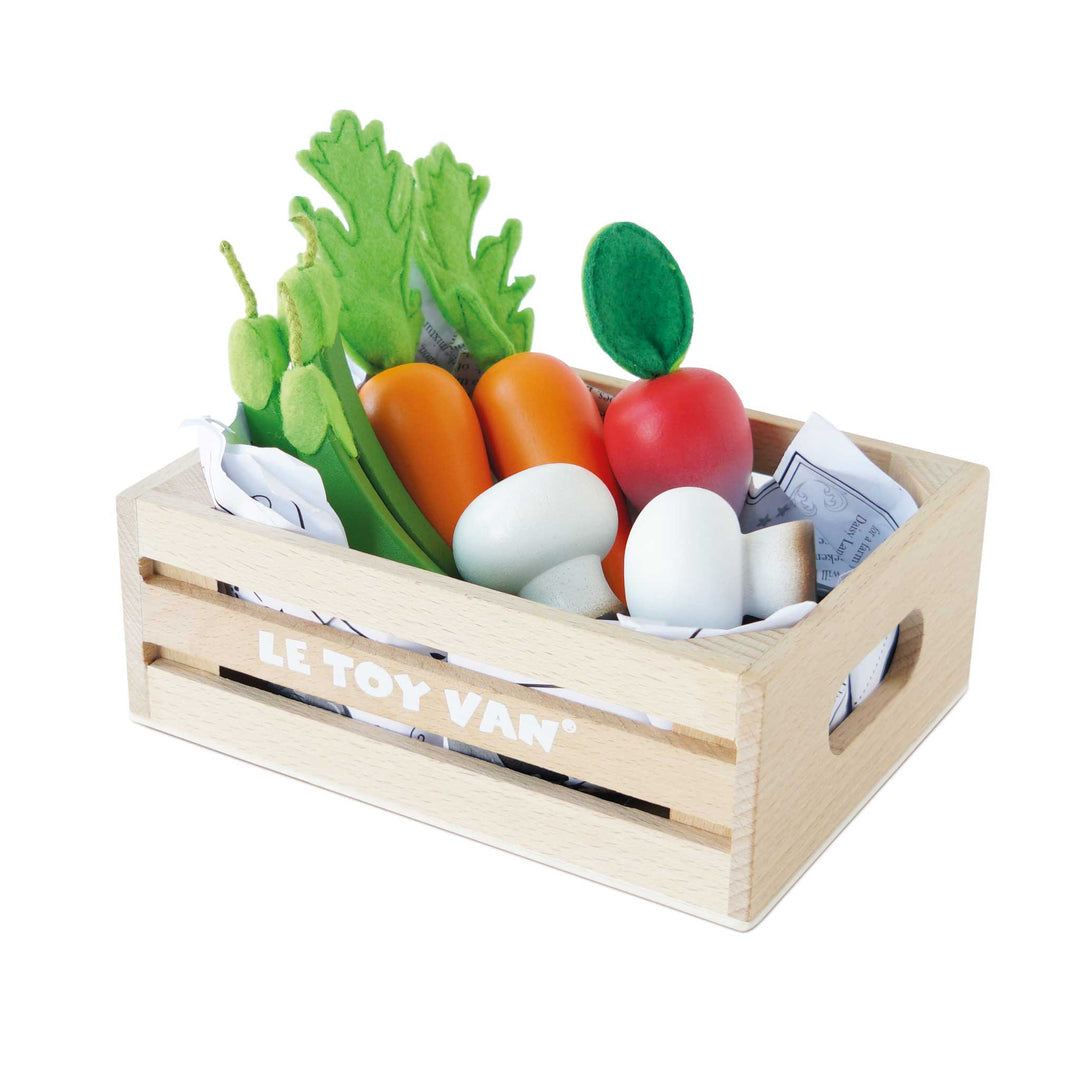 Wood Vegetable Set