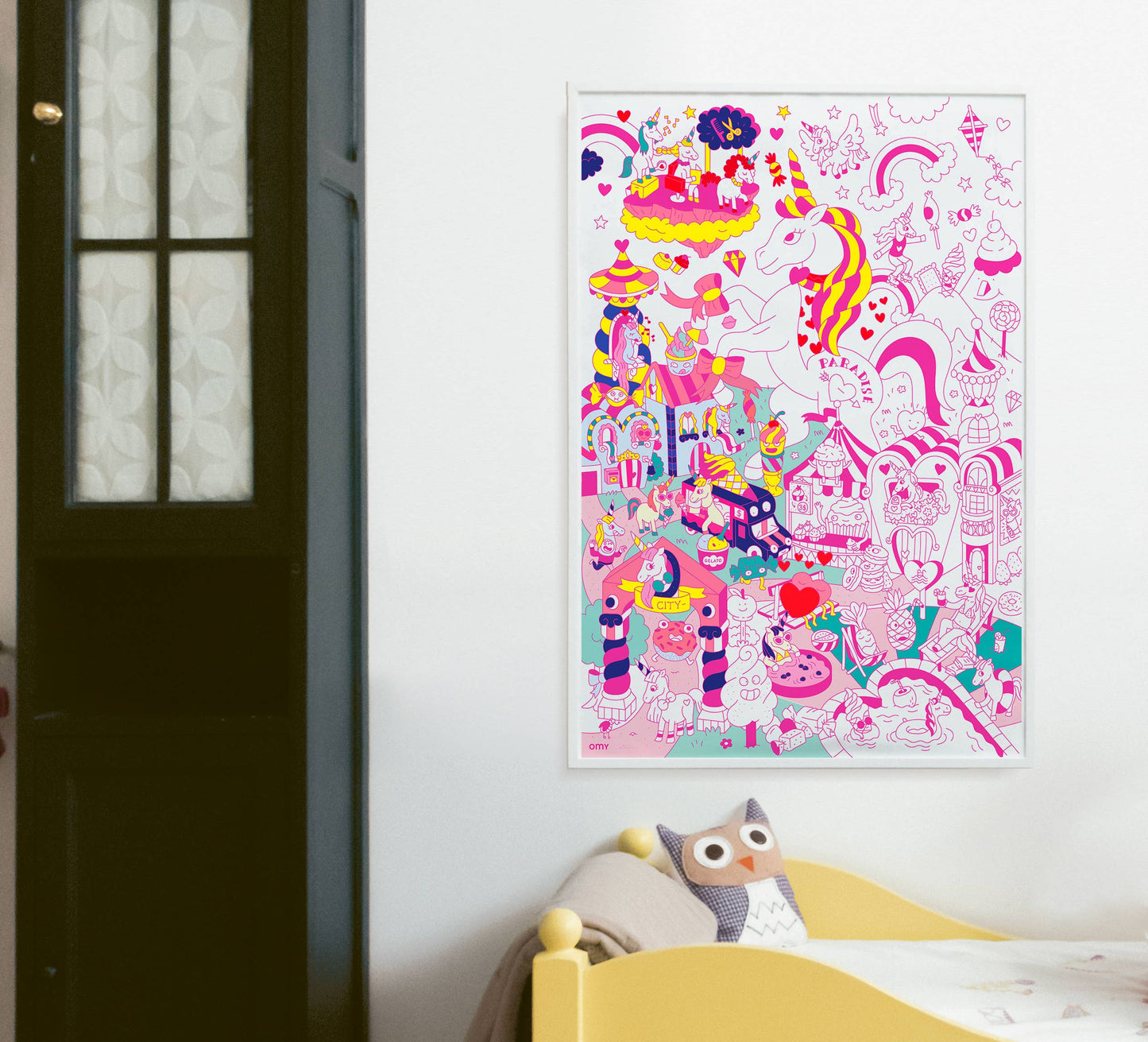 Unicorn Giant coloring poster wall hanging