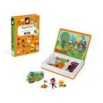 Janod Magneti'book Four Seasons pretend play magnetic story set with colorful seasonal scene illustrations.