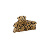 Leopard Scalloped Hair Claw Clip