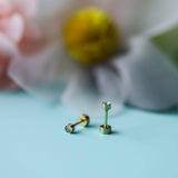 Tiny Diamond Earrings - Toy Polloi