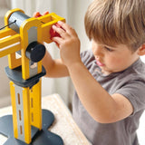 Wooden Construction Crane Play Set
