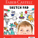Faber-Castell arts and crafts sketch pad with blank white pages, ideal for drawing and sketching projects.