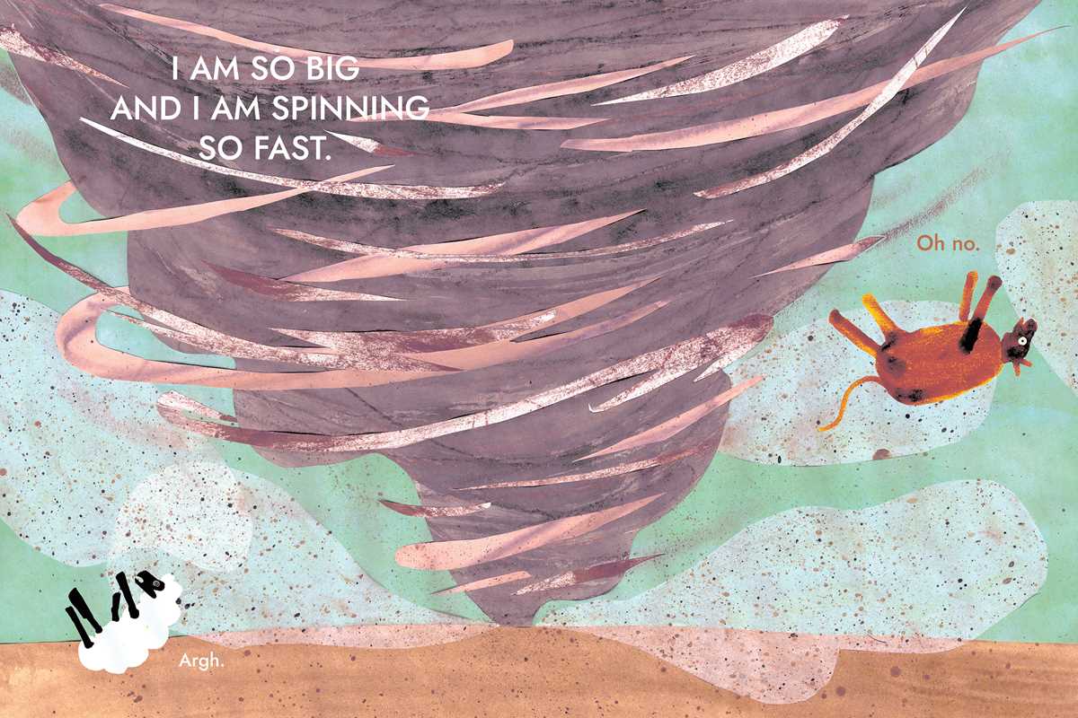 Cover image of "I Am a Tornado" book by Drew Beckmeyer, published by Simon & Schuster, featuring the book's artistic cover design.