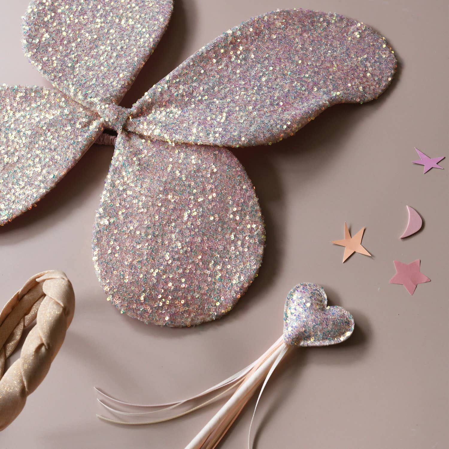 Sequin Heart Wand - Toy Polloi