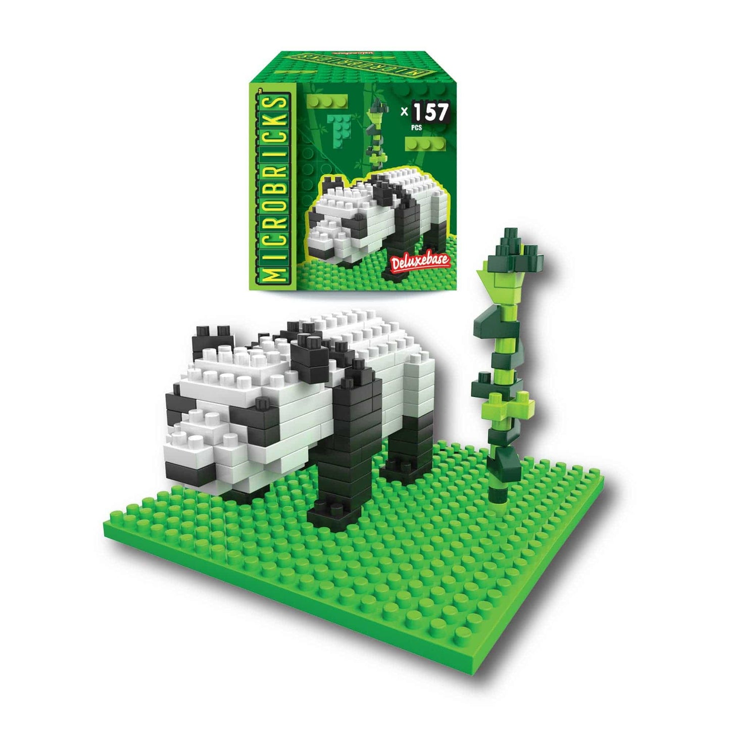 Microbricks - Panda Mini Brick Construction Set - Toy Polloi