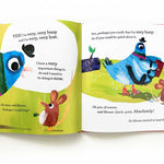 Cover of "Much Too Busy" book by John Bond, published by Simon & Schuster, featuring colorful illustrations and playful design.