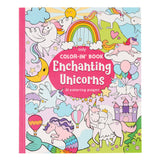 Color-in' book featuring enchanting unicorn illustrations from OOLY, perfect for arts and crafts activities.
