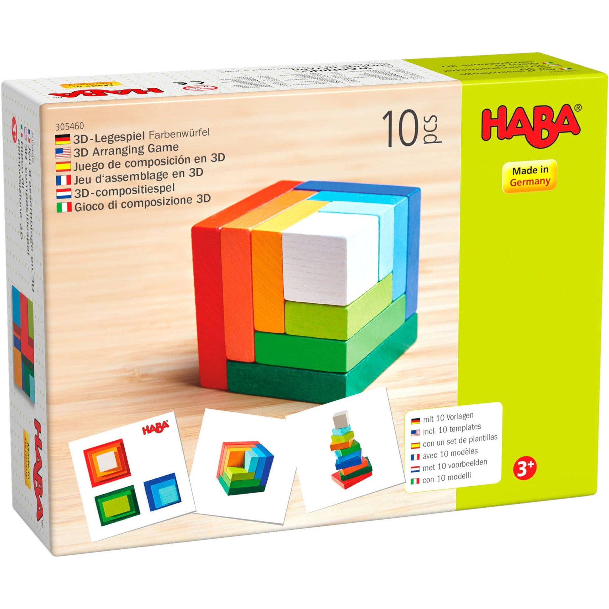 3D Arranging Game Rainbow Cube - Toy Polloi