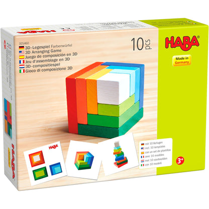 3D Arranging Game Rainbow Cube - Toy Polloi