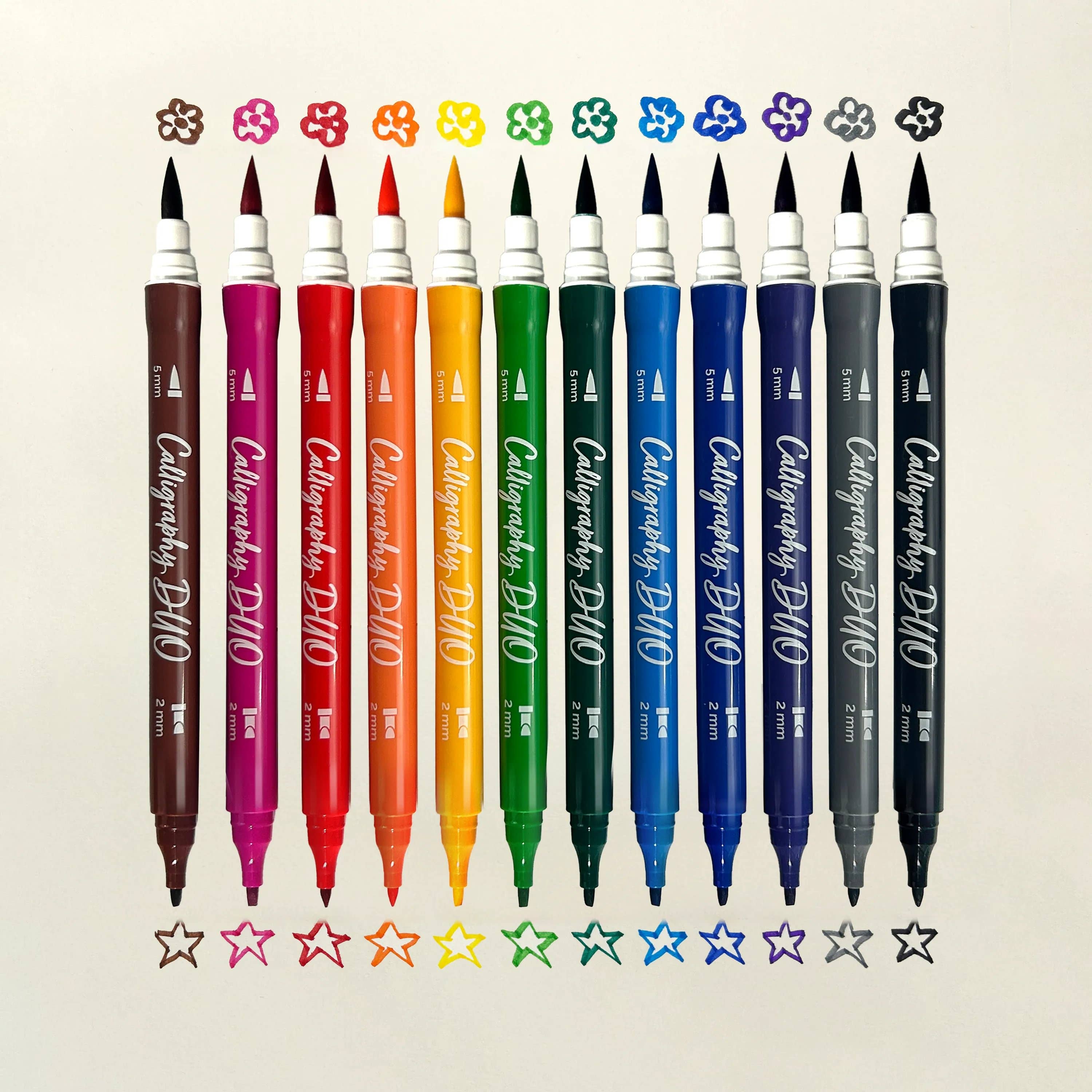 OOLY Calligraphy Duo Markers for arts and crafts, featuring dual tips for smooth, precise lettering and creative design projects.