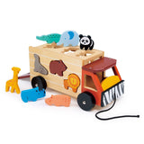 Wooden Safari Truck Shape Sorter